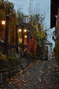 Narrow Streets of the Old Town in Sighisoara
