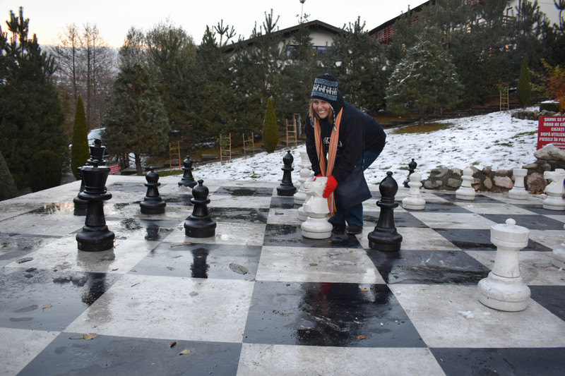 Chess Board at Villa Bran