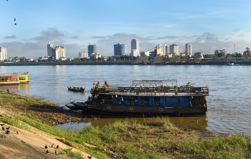 Morning Walk Along The Tonle Sap River