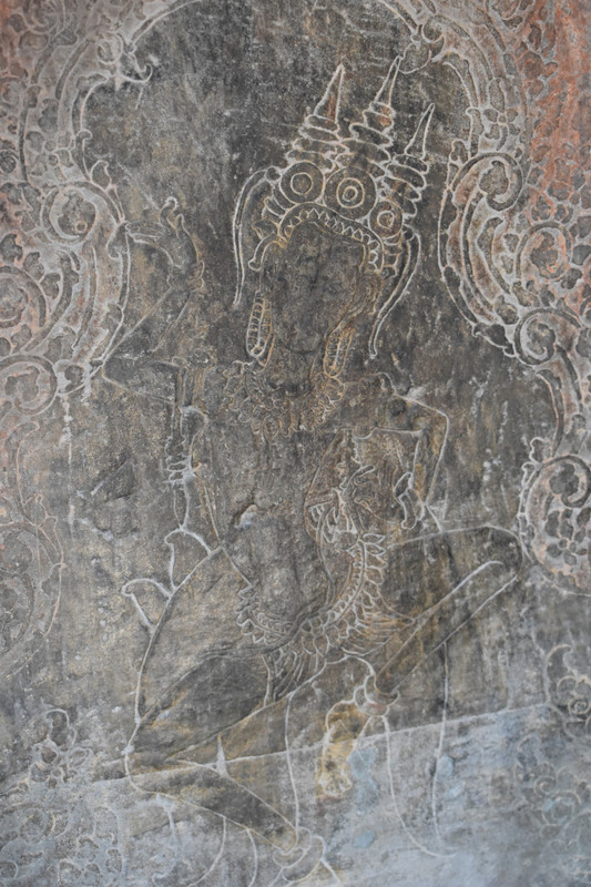 Intricate Carvings Inside Angkor Wat