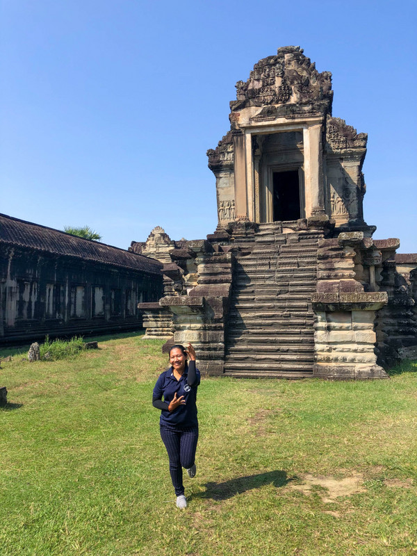 Our Guide Sreymon at Angkor Wat