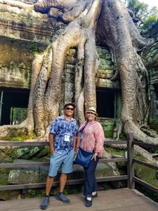 Exploring at Ta Prohm Temple