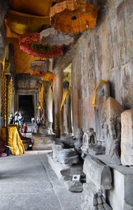 Hindu Statues Inside Angkor Wat