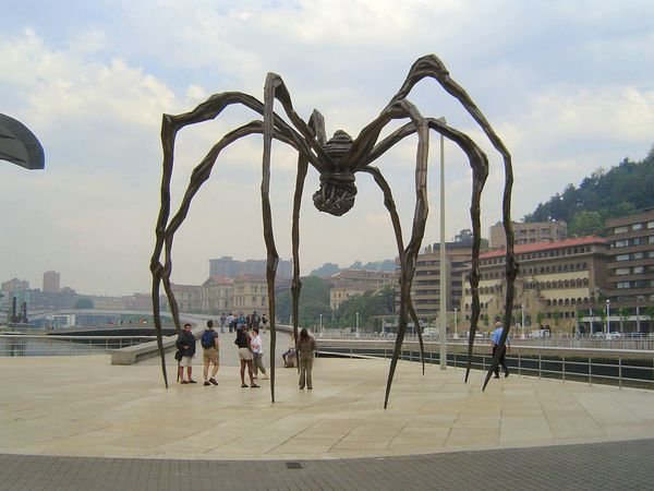 The Spider Statue near the Guggenheim Museum in Bilbao