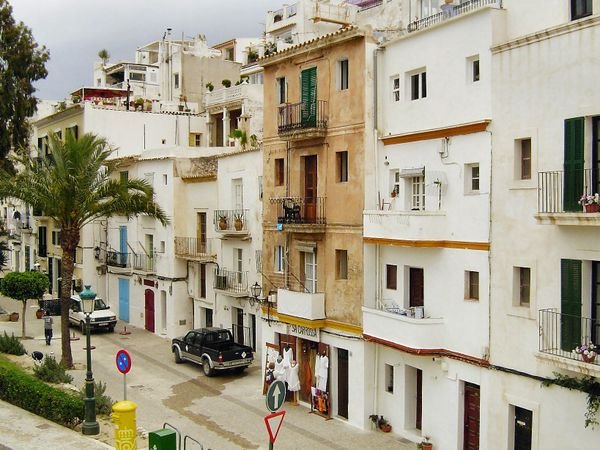 Exploring the old town of Ibiza