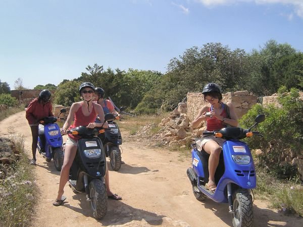 Mopeding around the backroads of Formentera Island