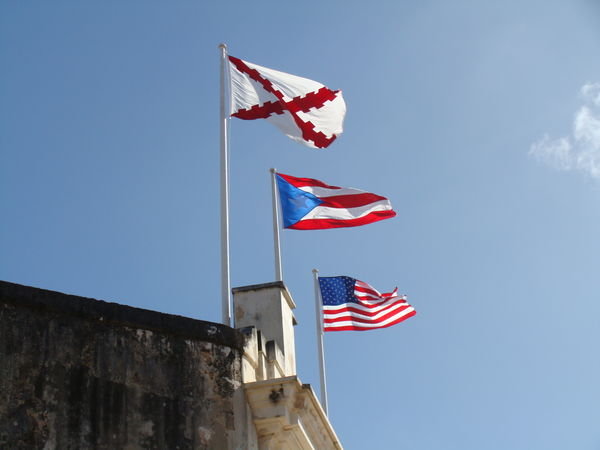 Flags over the fort