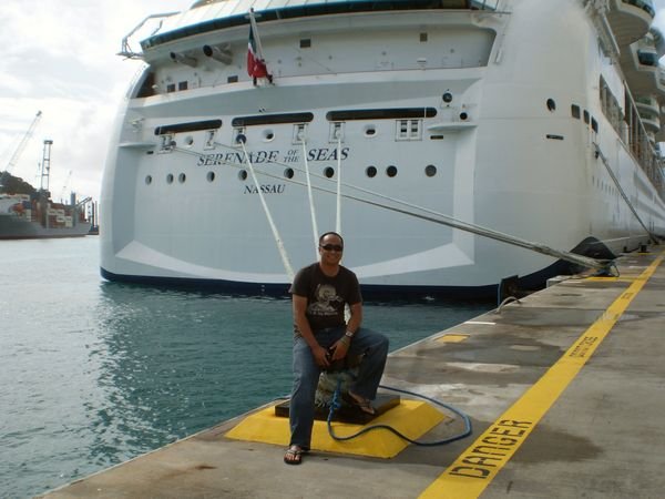 Our ship docked in St. Maarten