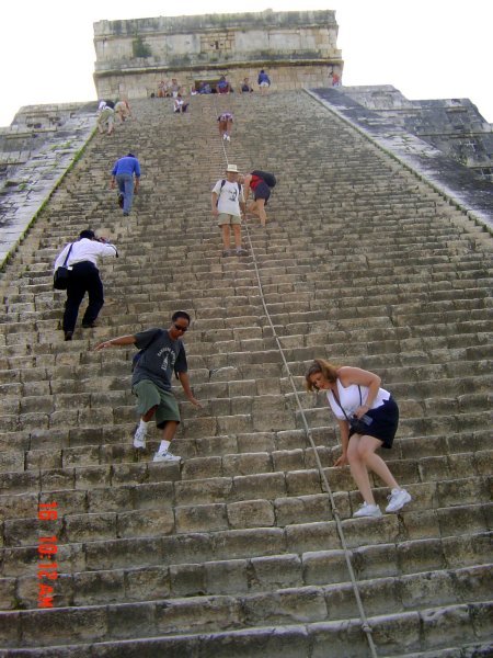 Climbing down the pyramid