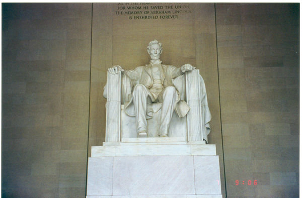 Inside the Lincoln Memorial