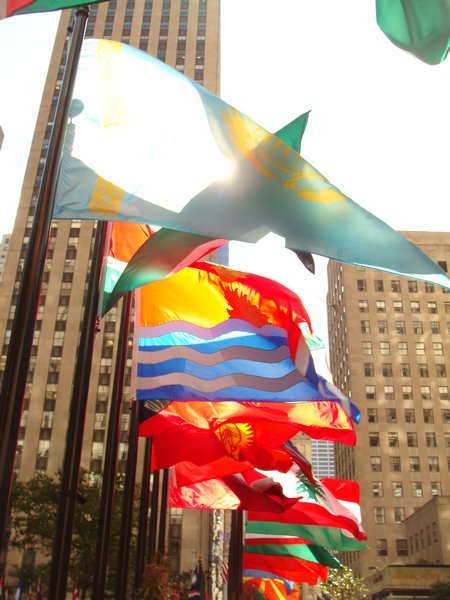 Flags of Rockefeller Center