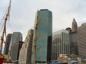 New York Financial District Skyline