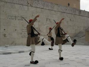 Greek Soldiers and the Tomb of the Unknown Soldier