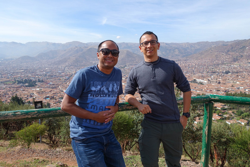 Kevin and I Above Cuzco