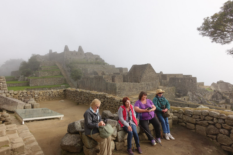 Machu Picchu Shrouded in Morning Fog