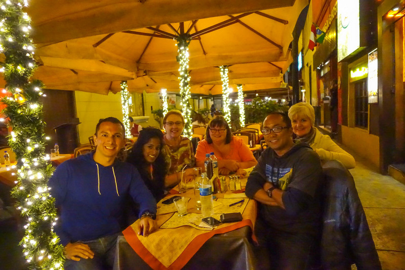Dinner in Lima with the Remaining Tourmates