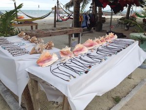Conch Shells and Necklaces For Sale