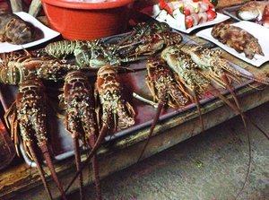 Lobsters in Caye Caulker