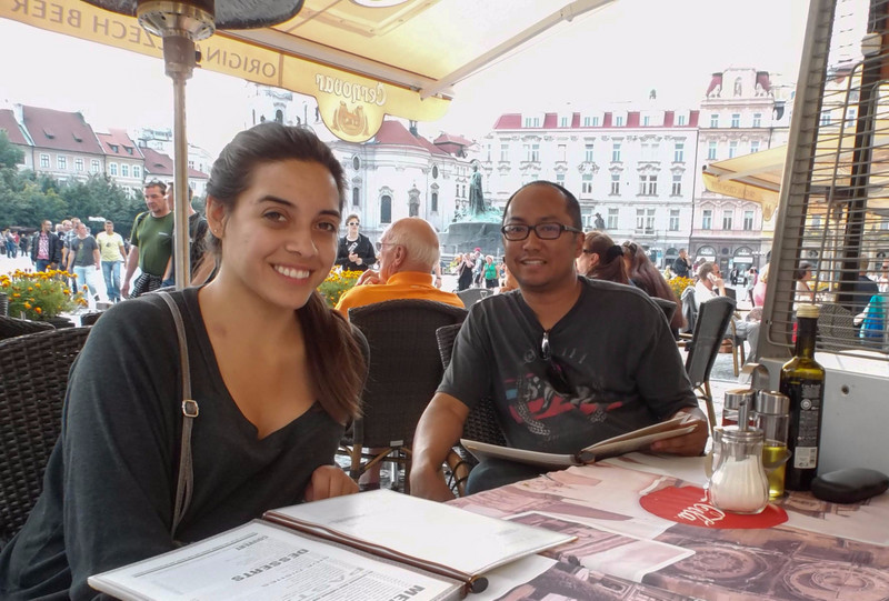 Lunch in Prague's Old Town Square