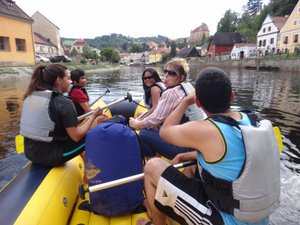 Rafting the Vltava River