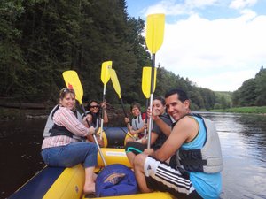 Rafting the Vltava River