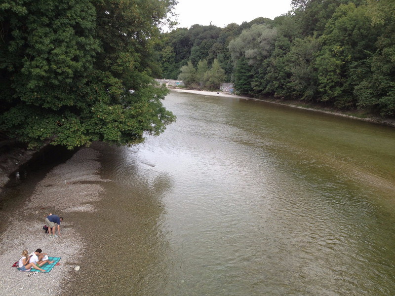 The Isar River in Munich