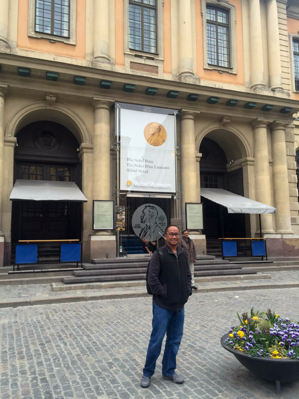 In Front of the Nobel Museum