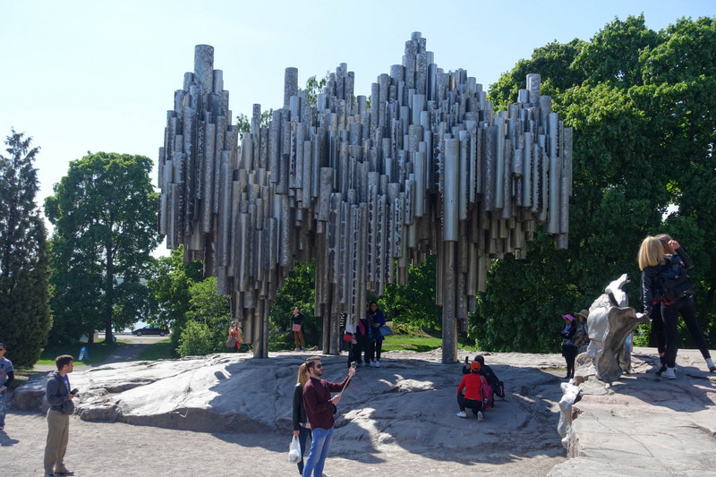 Monument to Finnish Composer Jean Sibelius