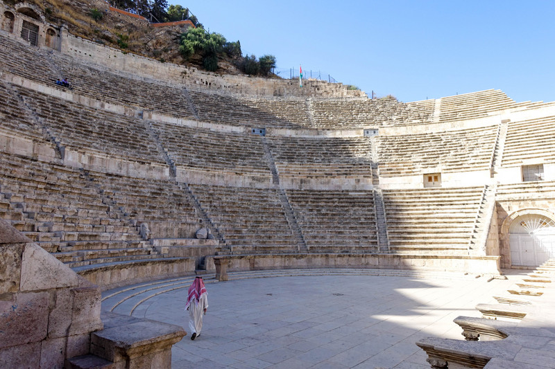 Inside The Roman Theater in Amman