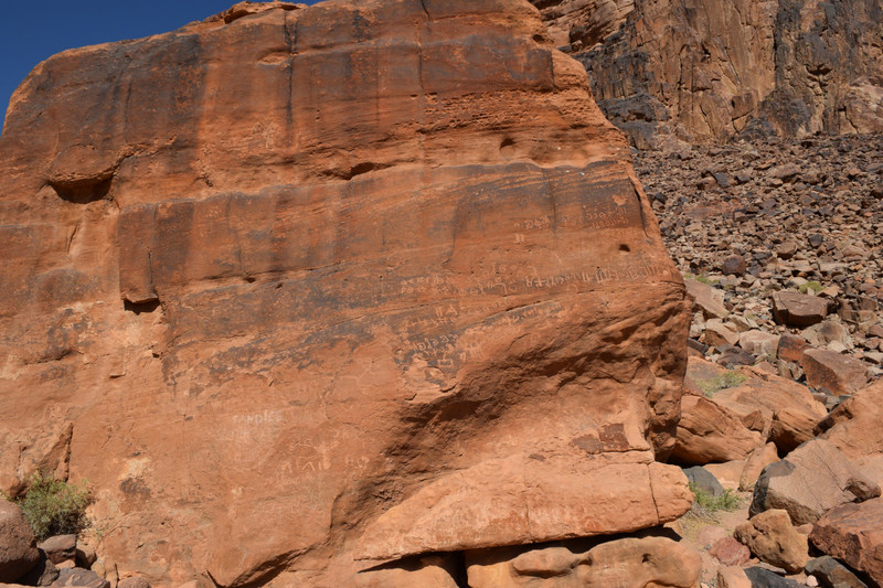 Petroglyphs and Graffiti in Wadi Rum