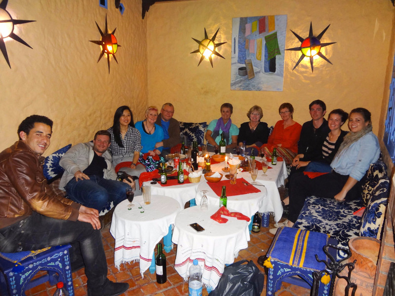Group Dinner in Chefchaouen