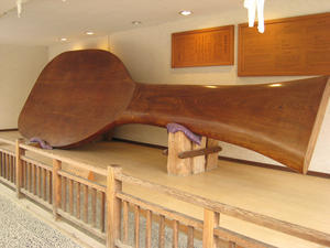 World's largest rice paddle - one of Miyajima's craft specialties