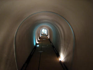 It was a huge place and you had to walk through this tunnel to get to the rooms