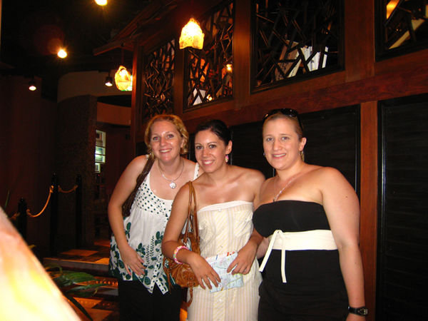 Bec, me and Kate at the front of the restaurant
