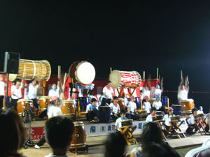 Drum festival by the lake