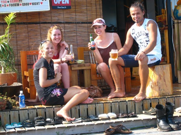Us chilling with Coronas and Bali Bintangs!