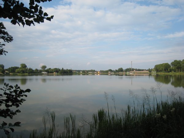 Calm lake in Blachownia