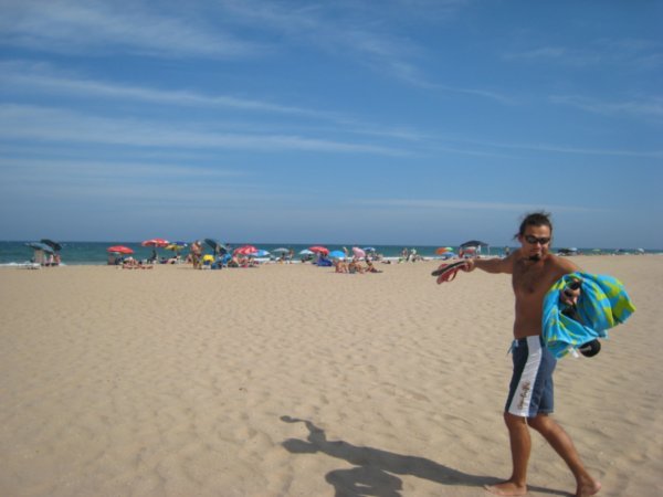 El Altet beach near us - beautiful sand here