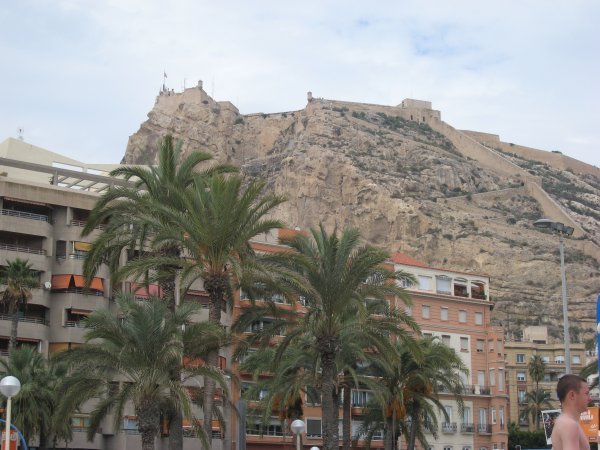 The castle in Alicante