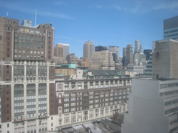 View of Manhattan from the hotel