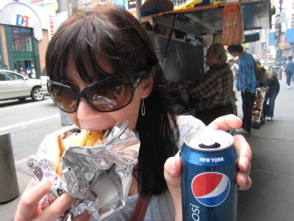 With my 'Gyro' and NY Pepsi!