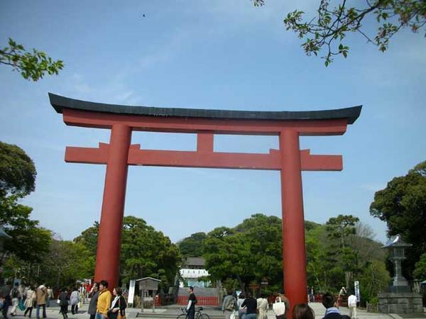 Torii gate leading to the main shrine!