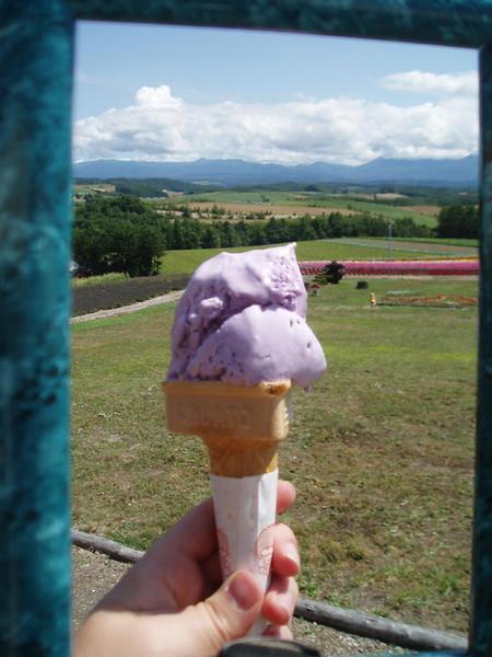 Lavender ice cream!