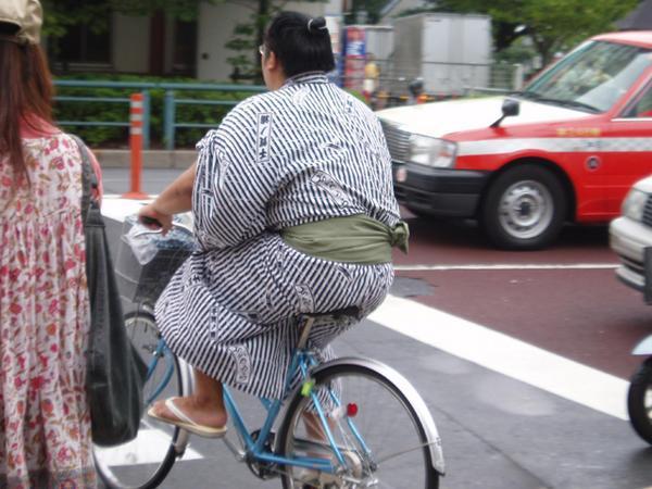 Sumo on a bike!