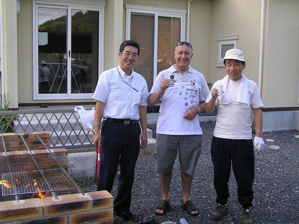 Dad with the two kindy bus drivers
