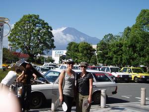 An amazing and rare summer view of Mt Fuji from Fuji city