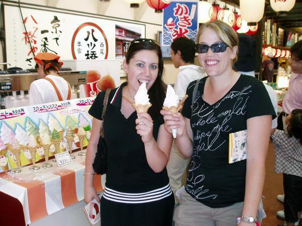 More of the best ice cream in Japan - peach!