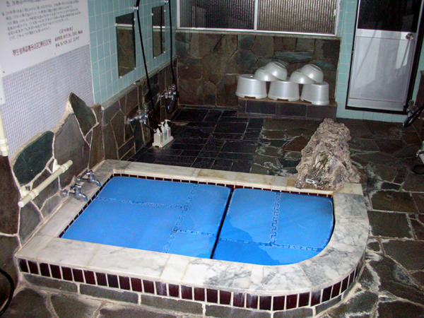 The hot spring bath at the Inn
