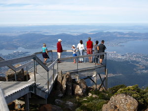Summit of Mt Wellington overlooking Hobart