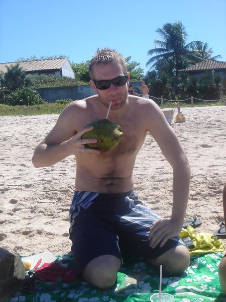 Mike first coconut